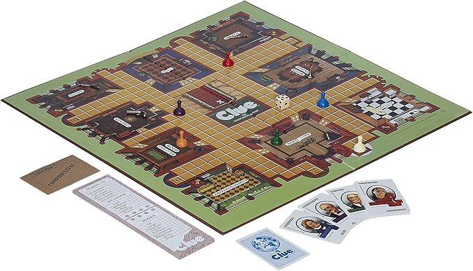 Hasbro Gaming Retro Series Clue 1986 Edition Board Game Classic Mystery Game for Kids Family Board Games for 3-6 Players Ages 8+ (Amazon Exclusive)