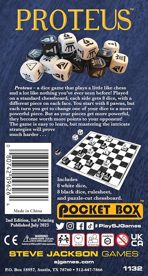 Steve Jackson Games Proteus - Strategy Game for 2 Players Ages 14+