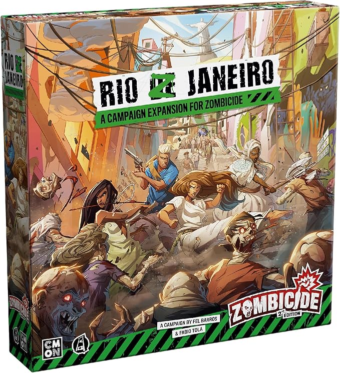 Zombicide: Rio Z Janeiro Board Game Expansion - Carnaval-Themed Zombies &amp New Campaign! Cooperative Tabletop Miniatures Strategy Game Ages 14+ 1-6 Players 1 Hour Playtime Made by CMON