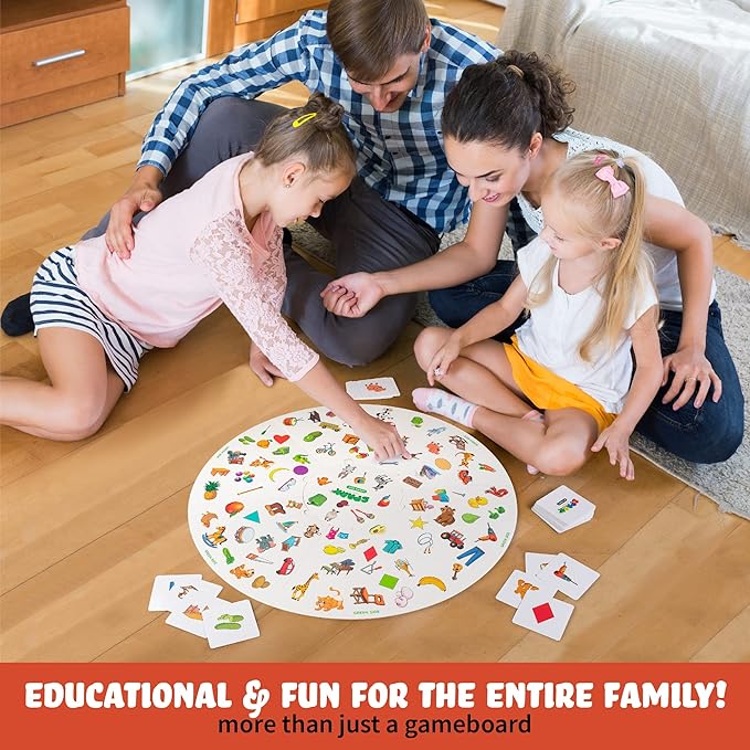 Matching Game Preschool Board Games for Kids 2-in-1 Picture Cards Match and Category Games Speech Therapy Materials Educational Games for Kids 3 and Up