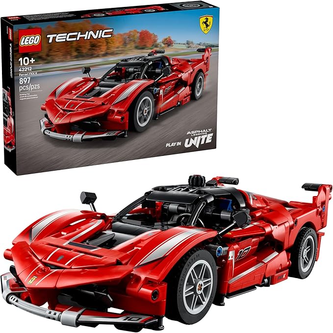 LEGO Technic Ferrari FXX K Toy Car - Building Toy for Girls &amp Boys Ages 10+ - Cool Birthday Gift for Kids - Race Car Model for Play &amp Display - 42212