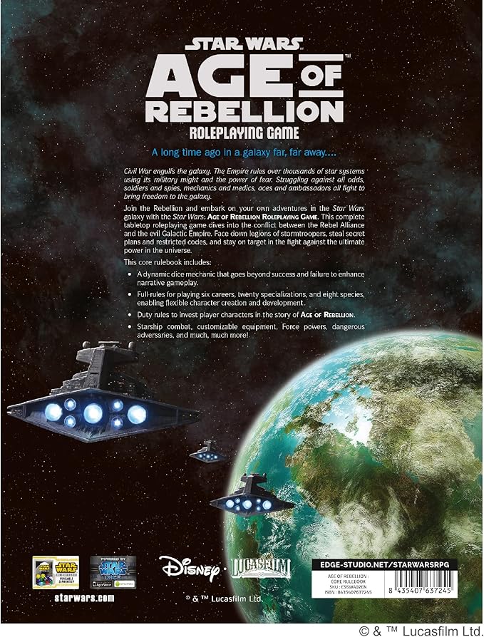 Age of Rebellion Roleplaying Game - Core Rulebook (2nd Printing)