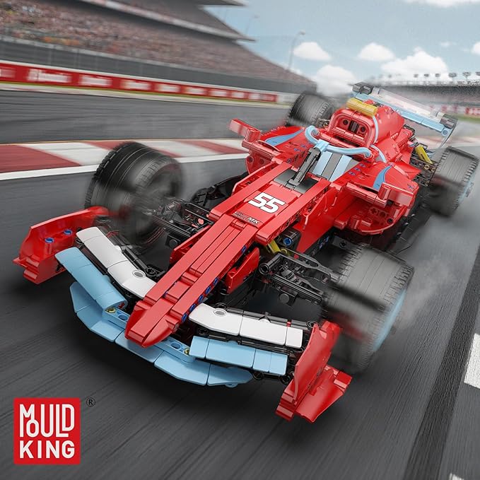 Mould King Racing Car Building Block Set 1401 Pcs Detailed Super Car Model Kit 1:8 Scale Sport Car Build and Display Home Decoration Building Set for Adults
