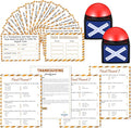 Syhood Thanksgiving Friendly Feud Game with 2 Answer Buzzer Friendsgiving Family Card Family Trivia Quiz Game Night for Party Office Adults Large Groups Teams