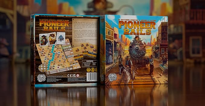 Pioneer Rails Base Game by Dranda Games Strategy Board Game for 1 to 80 Players and Ages 12+