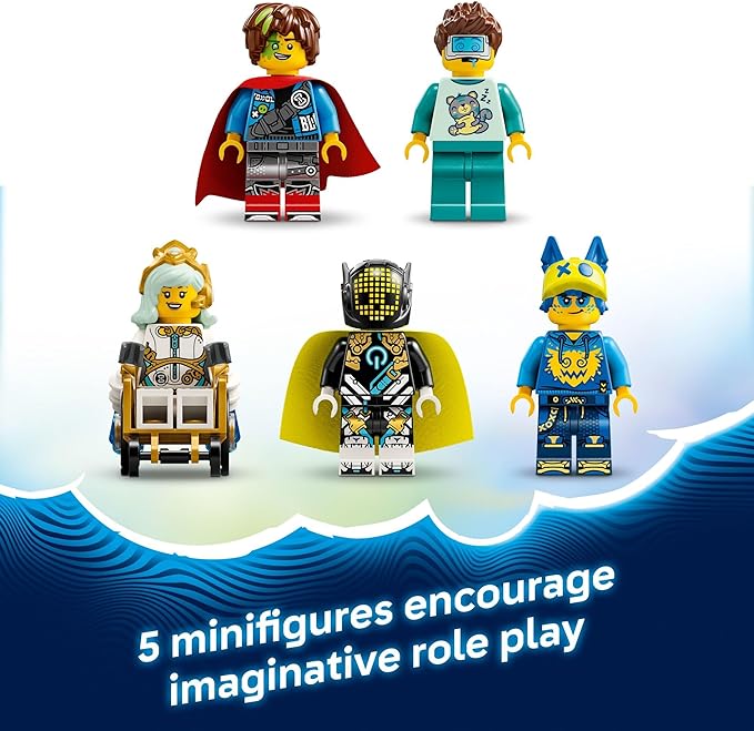 LEGO DREAMZzz Nightmare Shark Submarine Building Toy for Kids - Pretend Play Set &amp Figures for Boys &amp Girls Ages 9+ - Rebuild as a Battleship or Submarine Toy - Gift Idea for Birthdays - 7150
