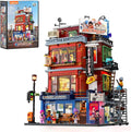 Street Fusion Boxing Club Lighting Building Bricks Set - City Town Modular Playset Collection Display kit with Minifigures 3036 Pcs for Adults &amp Teens &amp Life Enthusiasts