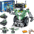 Sillbird Robot Car Building Kit with Remote Control for Boys Ages 8-14 STEM Coding Robotics Technic Toy Birthday Gifts for Kids Buildable 5in1 Models with 727 Pieces