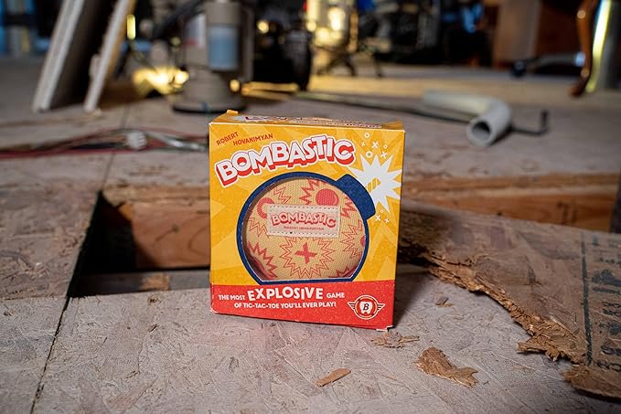 Bitewing Bombastic Board Game for Adults and Kids - 2 Player Explosive Game of Tic-Tac-Toe - Find Three in A Row Without Triggering A Boom - 5 Minutes Play Time - Ages 8+