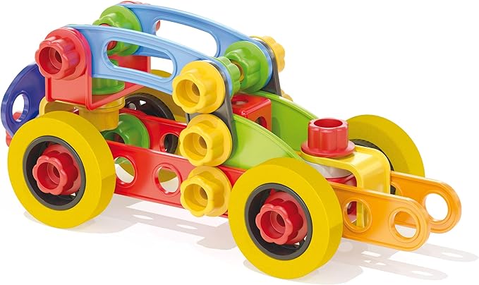 Quercetti - Tecno Jumbo - 76 Piece Building Set and Construction Toy Multi-Colored 34 x 7 x 29cm