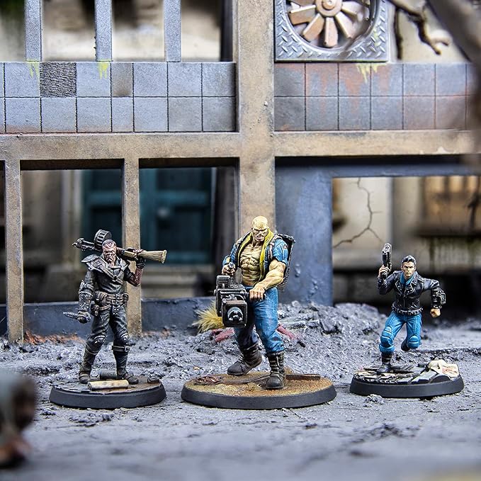 Modiphius Fallout Wasteland Warfare: Survivors: Capital Companions - 3 Miniatures 32mm Unpainted Resin Figures Capital Wave