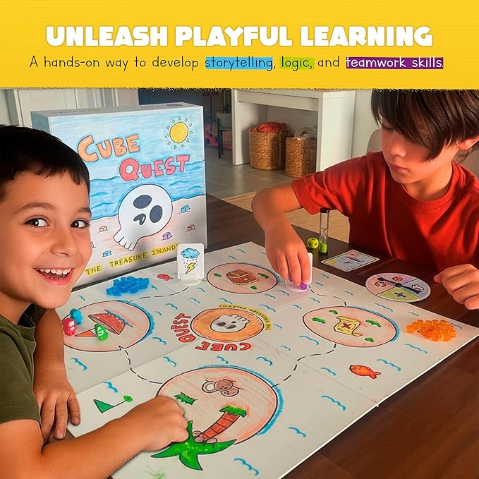 Blank Board Game Kit for Kids &amp Families – Make Your Own Game with 180+ Pieces: Double-Sided Blank Game Board Blank Cards Dice Wooden Tokens Spinner | DIY Board Game Kit for Learning &amp Pla