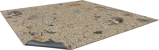 Battle Systems Terrain Desert Wasteland Game Mat 3x3 - Neoprene Playmat for Warhammer D&ampD Frostgrave and More!