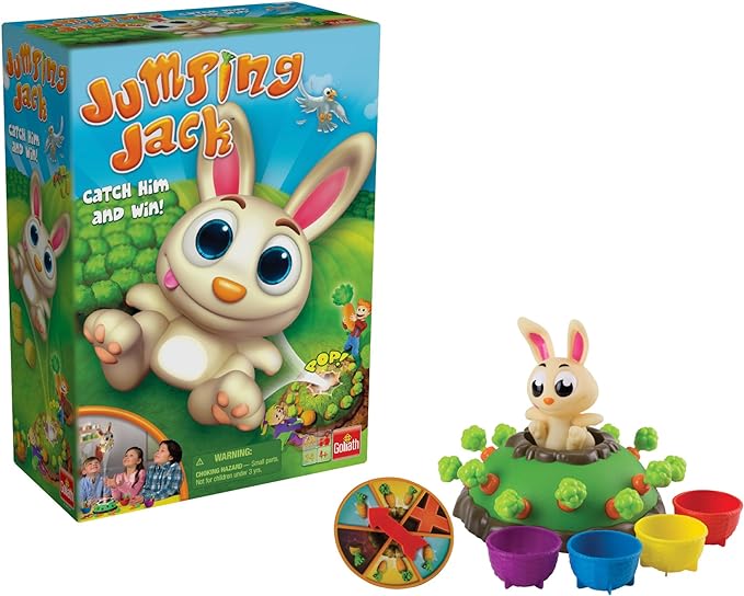Jumping Jack Game by Goliath — Pull Out a Carrot and Watch Jack Jump by Goliath