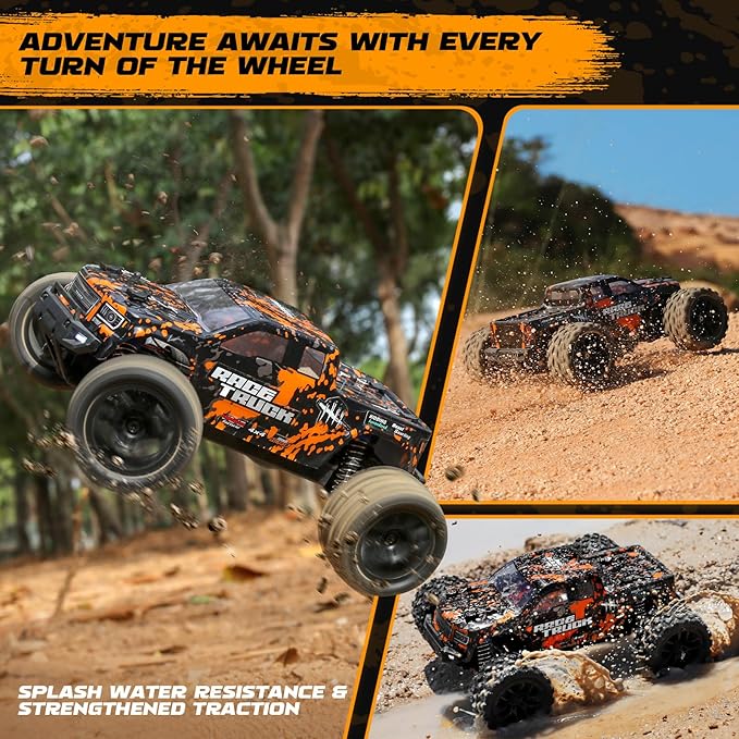 HAIBOXING 1:18 Scale RC Monster Truck 18859 36km/h Speed 4X4 Off Road Remote Control CarsWaterproof Electric Powered RC Cars All Terrain Toys Vehicles with 2 Batteries Xmas Gifts for Kid and Adults