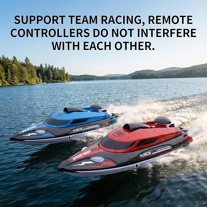 14 inch RC Boat High Speed Remote Control Boat for Kids and Adults 2.4GHz Outdoor Water Toy 23 + MPH Race Boat for Pool Lake &amp Great River