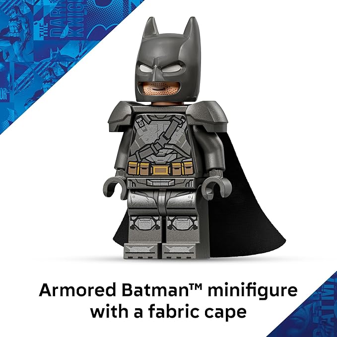 LEGO DC Batman: Batman v Superman Batmobile Building Blocks Set - Super Hero Toy for Kids Boys &amp Girls Ages 9+ - with Armored Minifigure &amp Golden Coin - Gift Idea for Birthdays - 76331