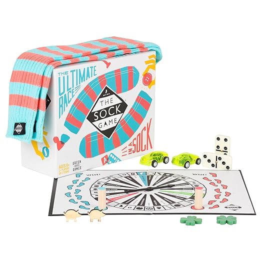 Green Brothers Games | The Sock Game | Board Game | Ages 8+ | 2+ Players | 5-30 Minutes Playing Time