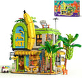 Banana Shop House City Building Sets Creative House Modular Architecture Toy with LED Lights STEM Educational Construction Kit Birthday Gifts for Adults and Kids Boys Girls Age 8-12+ (2165 PCS)
