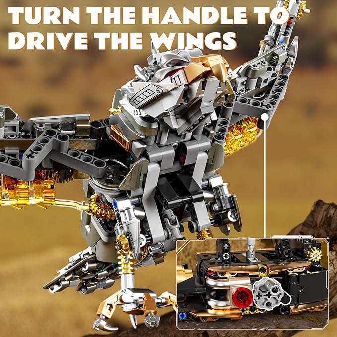 Mechanical Eagle Building Block Set 3D Poseable Model with Articulated Wings &amp Talons STEM Toy for Kids &amp Adults Ideal Gift for Engineering Nature &amp Animal Lovers