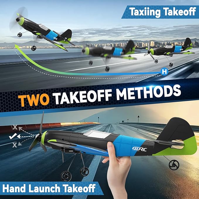 4DRC G8 Foam RC Plane Remote Control Airplane for Kids Adults RC Airplane Helicopter Fighter Jet with 6-Axis Gyro Light Helicopter Plane Toy Gifts for Adults Kids Beginners