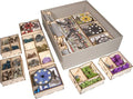 The Broken Token Game Organizer Compatible with Scythe - Wooden Game Organizing Box with Multiple Trays