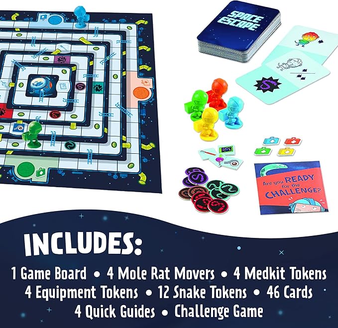 Peaceable Kingdom Space Escape – Cooperative Strategy Space Adventure Game by The Inventor of Pandemic – Use Teamwork to Win! – Great for Families with Kids Ages 7 &amp up