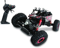 NKOK Mean Machines 1:16 2.4GHz RC Rock Crawler Venom (Red) Designed for Rough Terrain Climbing Pistol Grip Full Function Controller Powerful Motor