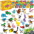 Party Favors for Kids - 24 Pack 72 Kinds of Animals Building Block Toy Goodie Bags Fillers Classroom Carnival Prizes Stuffers Gifts Building Set Christmas Birthday Gift for Boys Girls Ages 6-12