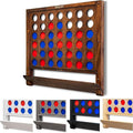GoSports Wall Mounted Giant 4 in a Row Game - Jumbo 4 Connect Family Fun with Coins