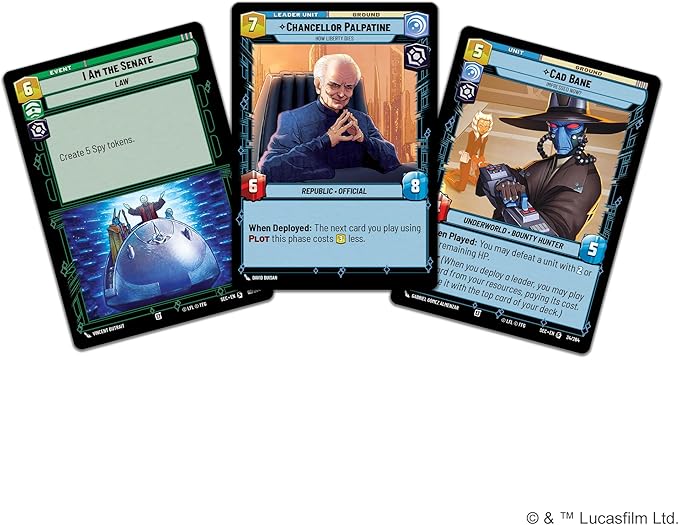 Asmodee Star Wars: Unlimited TCG Secrets of Power Chancellor Palpatine Spotlight Deck - Pre-Built 50-Card Ready-to-Play Deck with Booster Pack Ages 12+ 2+ Players 20 Minute Playtime