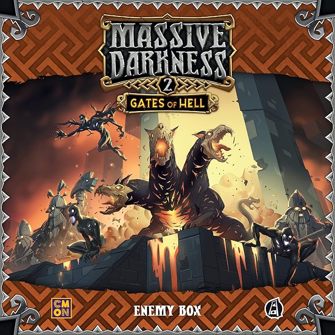 CMON Massive Darkness 2 Gates of Hell Enemy Box Expansion | Tabletop Miniatures Game | Cooperative Strategy Game for Adults and Teens | Ages 14+ | 1-6 Players | Average Playtime 60 Minutes | Made