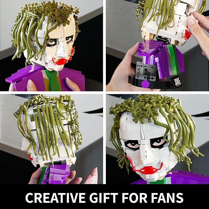 Clown Prince of Crime Building Set Compatible with Lego for Adults Display Collectible Decoration Set for Joke Avid Fans