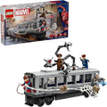 LEGO Marvel Spider-Man vs. Doc Ock Subway Train Scene - Action Figures Kids Toy - Spider-Man Building Toy for Boys &amp Girls Ages 9+ - Marvel Collectible with 4 Minifigures - Birthday Gift Idea- 76
