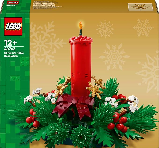 Lego 40743 Christmas Table Decoration Toy Birthday Present Blocks Girls Boys Children 12 13 14 Years Old Elementary School Mom Father Painting Art