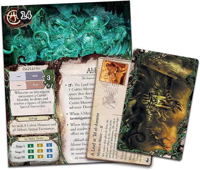 Eldritch Horror Under the Pyramids Board Game EXPANSION - Unearth Ancient Secrets in Egypt! Mystery Game for Adults Ages 14+ 1-8 Players 2-4 Hour Playtime Made by Fantasy Flight Games