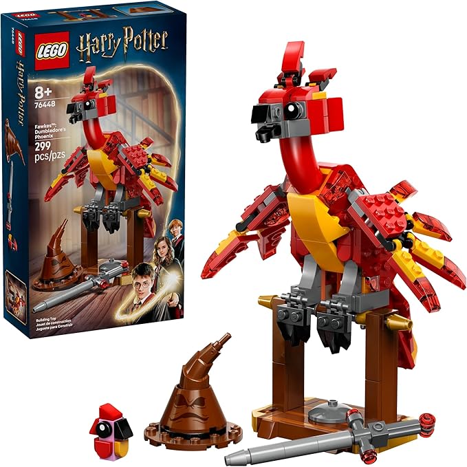 LEGO Harry Potter Fawkes: Dumbledore’s Phoenix Kids Toy - Building and Learning Toy for Pretend Play - Harry Potter Collectible for Boys and Girls Ages 8+ - Gift Idea for Birthdays - 76448