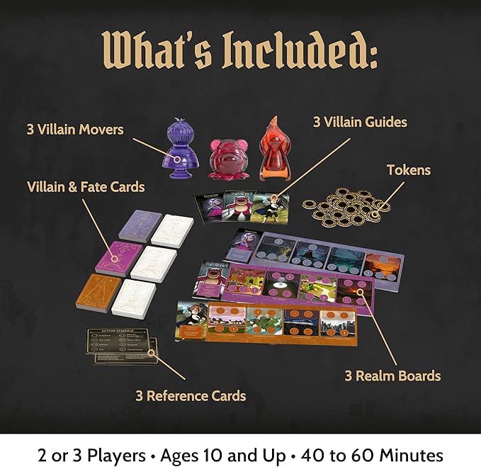 Ravensburger Disney Villainous - Bigger and Badder Strategy Board Game - New Pixar Villains - Play as Syndrome Lotso or Madam Mim - Standalone or Expand with Other Villainous Games - Ages 10+