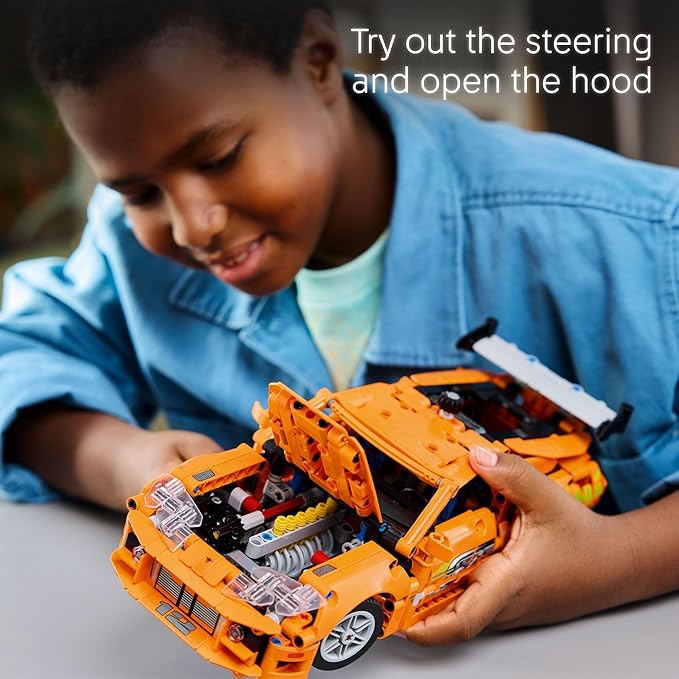 LEGO Technic Fast and Furious Toyota Supra MK4 Building Kit- Toy Car for Kids Boys and Girls Ages 9+ - Creative Gift for Fast and Furious Car Fans - Realistic Engineering Details - 42204