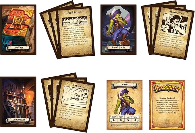 Avalon Hill HeroQuest Spirit Queen's Torment Quest Pack Requires HeroQuest Game System to Play Dungeon Crawler Games Ages 14+ 2-5 Players Strategy Games