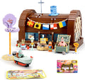 Toy Building Brick Blocks Toys Sets Display Box kit Action Figures Pineapple House Patrick Stone Star Home for Boys and Girls Kids Age 2-4 3-5 5-7 8-12 Fans STEM Gift (2718 pcs)
