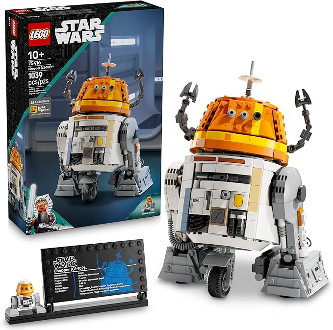 LEGO Star Wars: Ahsoka Chopper (C1-10P) Astromech Droid Set - Building Toy for Kids Ages 10+ - Makes a Great Gift for Boys and Girls - Model Kit and Room Decor Idea for Sci-Fi Adventure Fans - 75416