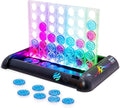 Glow in a Row Light-Up 4 in a Row Board Game Strategy Games for Kids Ages 6 and Above 2 Player Game Perfect for Kids and Adults Family Game Night