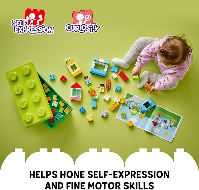 LEGO DUPLO Classic Brick Box Building Blocks - Learning &amp Educational Toys for Toddlers Preschool Ages 1.5+ Years - Develop Fine Motor Skills - Gift for Birthdays - 10913