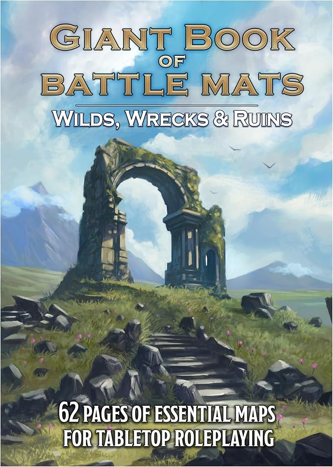 Giant Book of Battle Mats Wilds Wrecks &amp Ruins by Loke - Merchandise Game