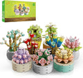 JMBricklayer Flowers Succulents Botanical Valentines Building Sets Plants Office Home Decor Succulents Bonsai Building Toys Creative Flowers Building Project for Adults Gifts Ideas for Girls Women