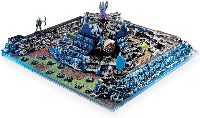 Monster Adventure Terrain 3D Interchangeable Builder System - 107pc Painted Rock Formation Set w Base - Build Modular Worlds in a Snap &amp Elevate Your Campaign - Compatible with DND Dungeons &amp