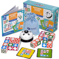 Funtactics Wooden Matching Game Puzzle 3.0 Games Pattern Block Match Puzzles Building Cubes with Bell for Kids and Adults Toys Board Games for Family Night 5 Players