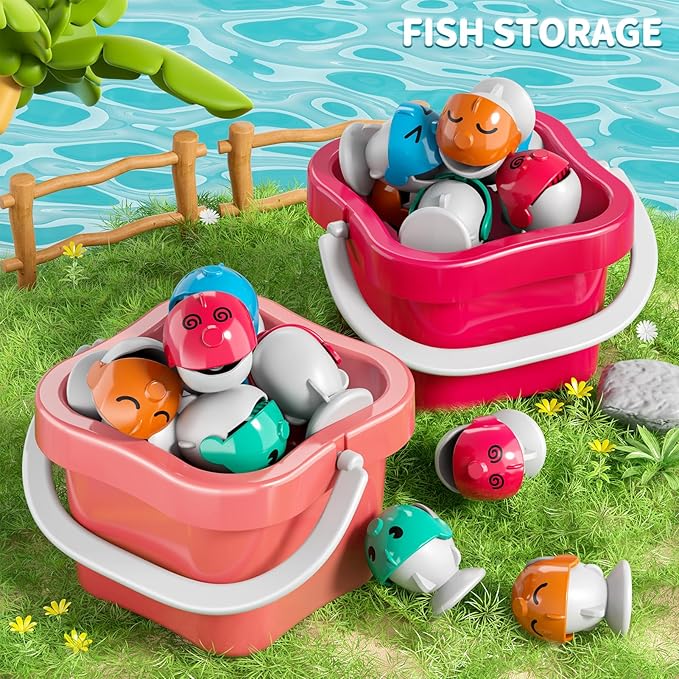 Magnetic Fishing Game for Kids Toddlers 3-5 70 pcs Fishing Toys for Kids Toddlers 3-5 Table Toys Board Game Birthday Gifts for 3 4 5 6 7 8 Years Old Kid Toddler