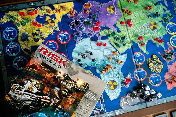 Renegade Game Studios Risk 2210 A.D. Board Game - Strategy Mechs Commanders Moon &amp Underwater Ages 10+ 2-5 Players